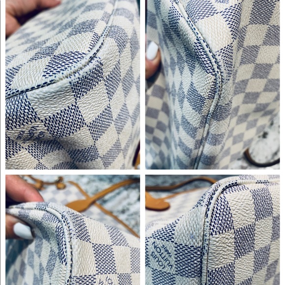Sold Louis Vuitton Neverfull PM Damier Azur bag - Picture 8 of 8